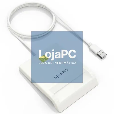 Leitor de DNI y Cartões Aisens ASCR-SN07-W/ USB 2.0/ Branco