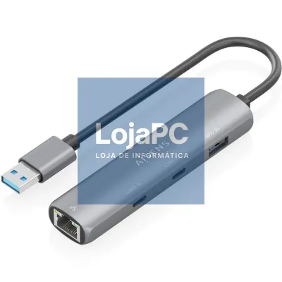 Hub USB Aisens ASUC-4P036-GR/ 2xUSB Tipo-C/ 1xUSB/ 1xRJ45/ Cinzento
