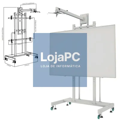 Suporte para Pizarra Interactiva Approx appIBSTD/ 80-120'