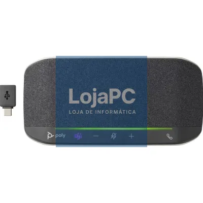 Coluna Portátil para Conferencias Poly Sync 10 para Microsoft Teams/ USB/ Preto