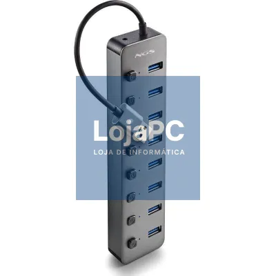 Hub USB NGS IHUB8 / 8xUSB 3.0/ Cinzento