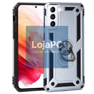 COOL Case for Samsung G990 Galaxy S21 Hard Ring Silver