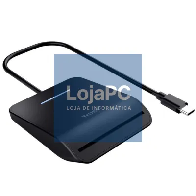 Leitor de DNI Trust Primo 26061/ USB Tipo-C/ Preto