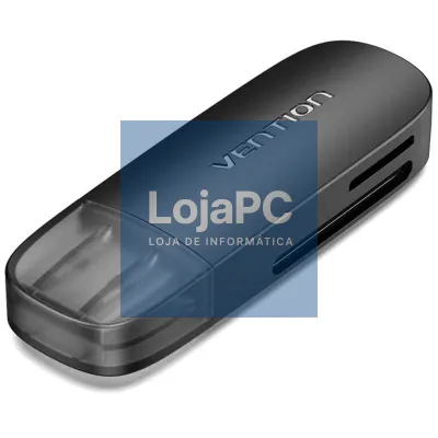 Leitor de cartões Externo Vention CLEB0/ USB 2.0