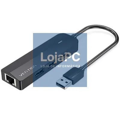 Hub USB 2.0 Vention CHPBB/ 3xUSB/ 1xMicro USB PD/ 1xRJ45