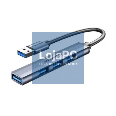 Hub USB 3.0 Vention CKOHB/ 4xUSB/ Cinzento