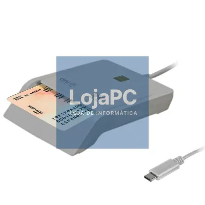 Leitor de DNI y Cartões Woxter PE26-198/ USB Tipo-C/ Branco