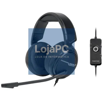 Auscultadores Gaming com Microfone Fonestar WIN-U/ USB/ Pretos