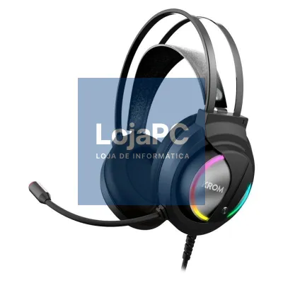 Auscultadores Gaming com Microfone Krom Kappa/ Jack 3.5/ USB 2.0/ Pretos