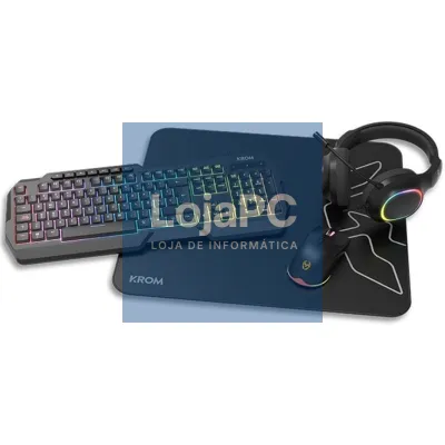Pack Gaming Krom Kenta/ Teclado RGB + Rato + Tapete de rato + Auscultadores