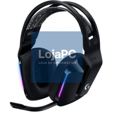 Auscultadores Gaming Sem Fios com Microfone Logitech G733/ Pretos