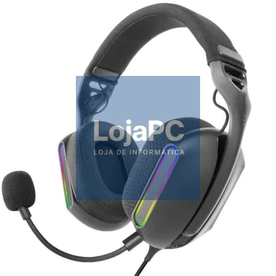 Auscultadores Gaming com Microfone Mars Gaming MH-PRO/ Jack 3.5/ USB/ Pretos