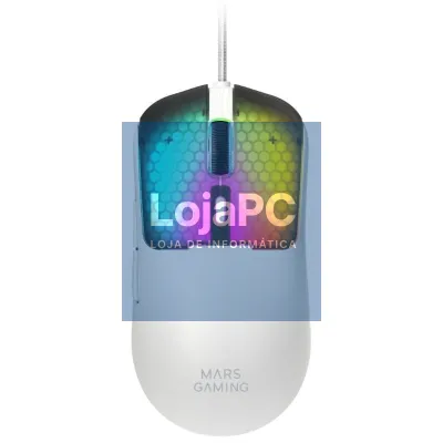 Rato Gaming Mars Gaming MM-Viper/ até 12800 DPI/ Branco