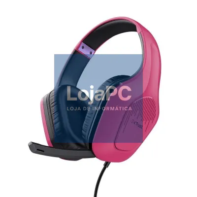 Auscultadores Gaming com Microfone Trust Gaming GXT 415 Zirox/ Jack 3.5/ Rosas
