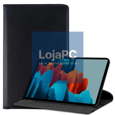 COOL Case for Samsung Galaxy Tab S7 / Tab S8 Smooth Leatherette Black 11 inch