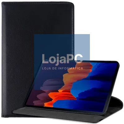 COOL Case for Samsung Galaxy Tab S7 Plus / Tab S8 Plus Smooth Leatherette Black 12.4 in.