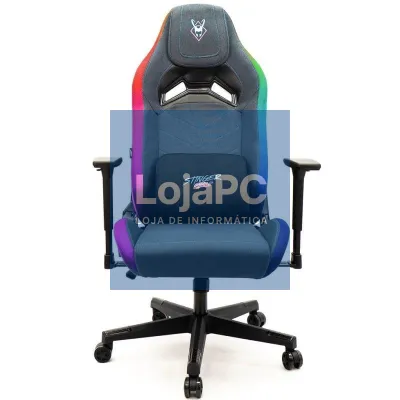 Cadeira Gaming Woxter Stinger Station Elite/ Luces LED/ Azul y Rosa