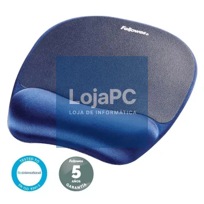 Tapete de rato Ergonómica Fellowes 9172801/ 20 x 196 x 230mm/ Azul