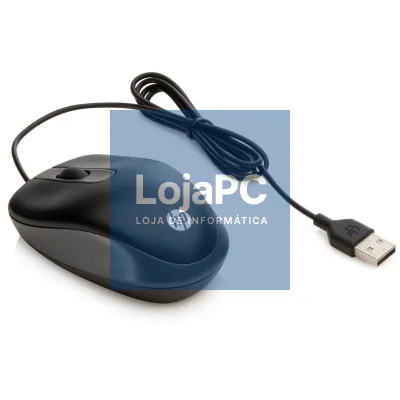 Rato HP G1K28AA/ até 1000 DPI/ Preto
