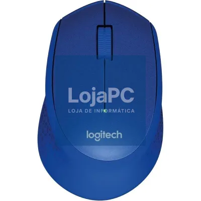 Rato sem fios Logitech M330 Silent Plus/ até 1000 DPI/ Azul