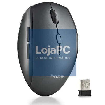 Rato sem fios NGS Bee Black/ até 1600 DPI