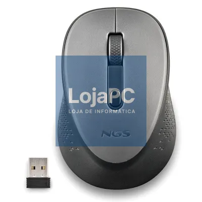 Rato sem fios NGS Dew Gray/ até 1600 DPI/ Cinzento