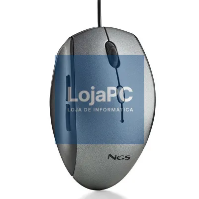 Rato Ergonómico NGS Moth Gray/ até 1600 DPI/ Cinzento