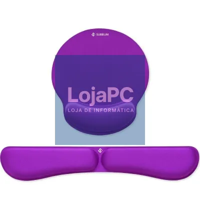 Pack de Apoio de pulsos y Tapete de rato Ergonómica Subblim Ergo MemoryFlex/ Púrpura