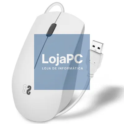 Rato Subblim Business Silencioso/ até 1200 DPI/ Branco