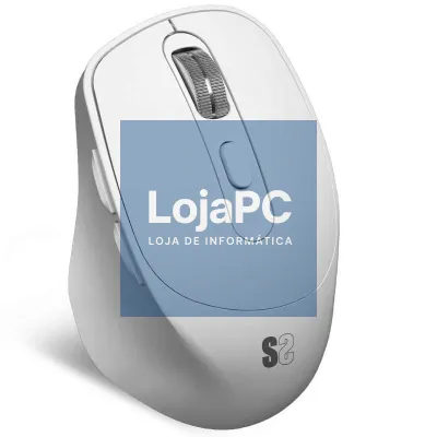 Rato Ergonómico sem fios Subblim Comfort Ergo Dual Battery/ Bateria recarregável/ até 2400 DPI/ Branco