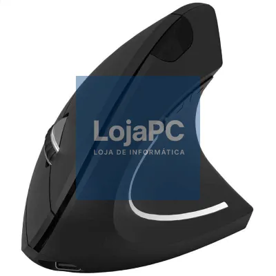 Rato Vertical sem fios Subblim Glide Vertical Ergo Dual Battery/ Bateria Recarregável/ até 1600 DPI/ Preto
