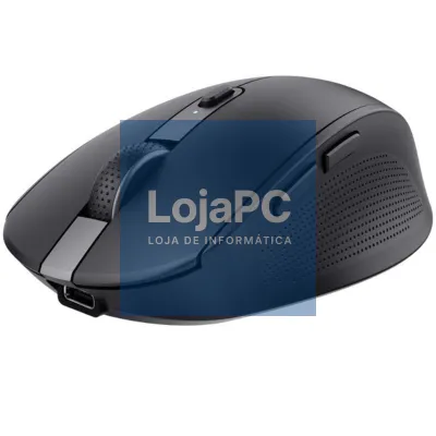 Rato sem fios Trust Ozaa Compact Wireless/ Bateria recarregável/ até 3200 DPI/ Preto