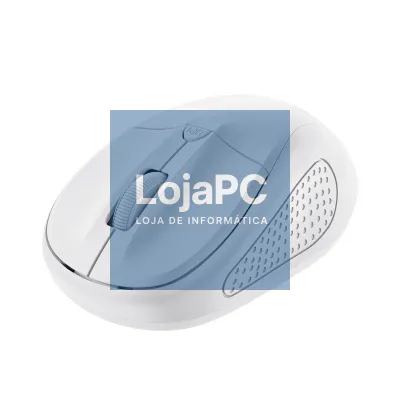 Rato Mini sem fios Trust Primo/ até 1600 DPI/ Branco mate
