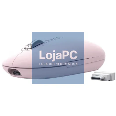 Rato sem fios Trust Seron 26206/ Bateria recarregável/ até 3200 DPI/ Rosa