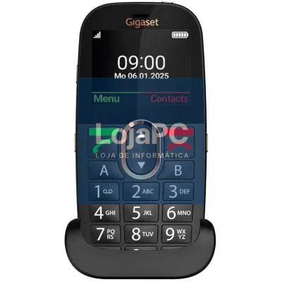 Telefone Telemóvel Gigaset GL695 para Pessoas Maiores/ 4G/ Preto