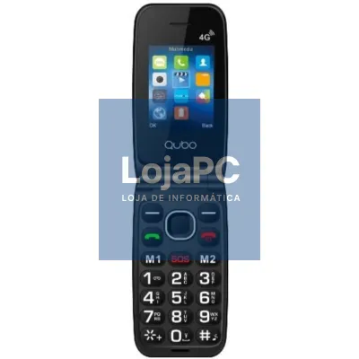 Telefone Telemóvel Qubo NEO2 NW BK 4G para Pessoas Maiores/ Preto
