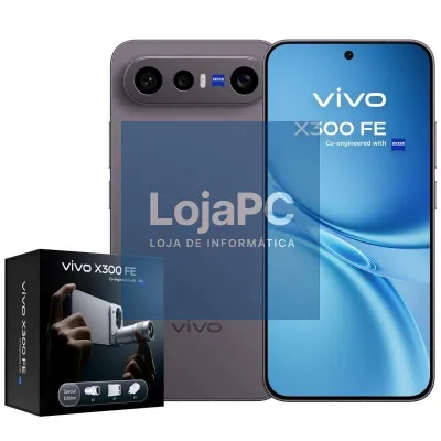 Smartphone Vivo X300 FE 12GB/ 512GB/ 6.31'/ 5G/ Preto/ inclui Extensor Teleobjetivo