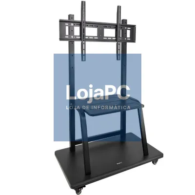 Suporte de chão Ajustável com Rodas TooQ FS20101M-B para TV de 37-100'/ até 150kg