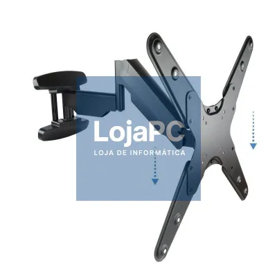 Suporte de parede Rotativo/ Inclinável/ Nivelável TooQ LP2355TN-B para TV de 23-55'/ até 30kg