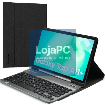 Capa com Teclado Subblim KeyTab Pro BT para Tablets Samsung Galaxy A11+/ Preta