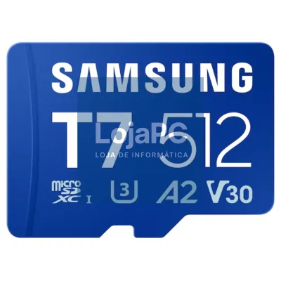 Cartão de memória Samsung P7 512GB microSD XC/ Classe 10/ 170MBs