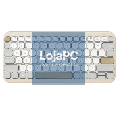 Teclado sem fios Asus Marshmallow KW100/ Beige