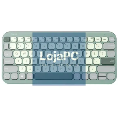 Teclado sem fios Asus Marshmallow KW100/ Verde