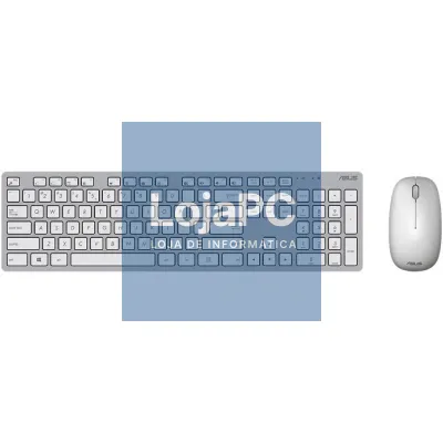 Teclado e rato Sem Fios Asus W5000 Wireless/ Branco