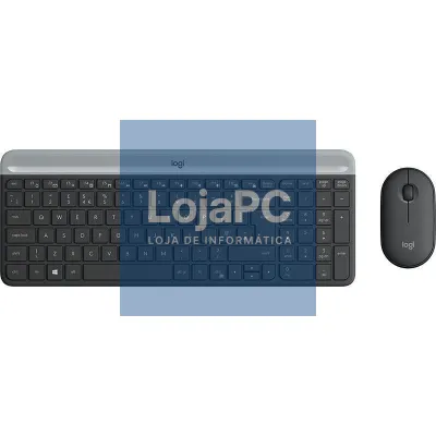 Teclado e rato Sem Fios Logitech Slim Combo MK470