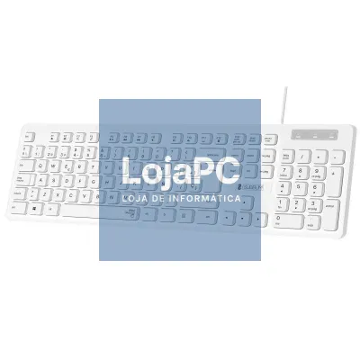 Teclado Subblim Business Slim Silencioso/ Branco