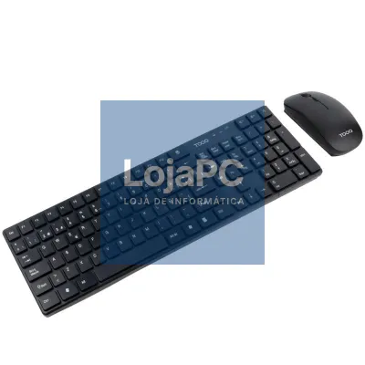 Teclado e rato Sem Fios TooQ TQKMW-3102-B