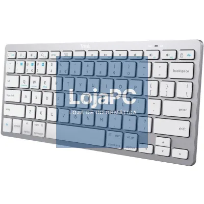 Teclado Compacto sem fios Trust 24654/ Prateado