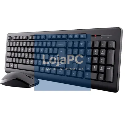 Teclado e rato Sem Fios Trust Primo Wireless Deskset