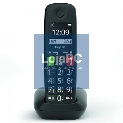 Telefone sem fios Gigaset E290/ Preto